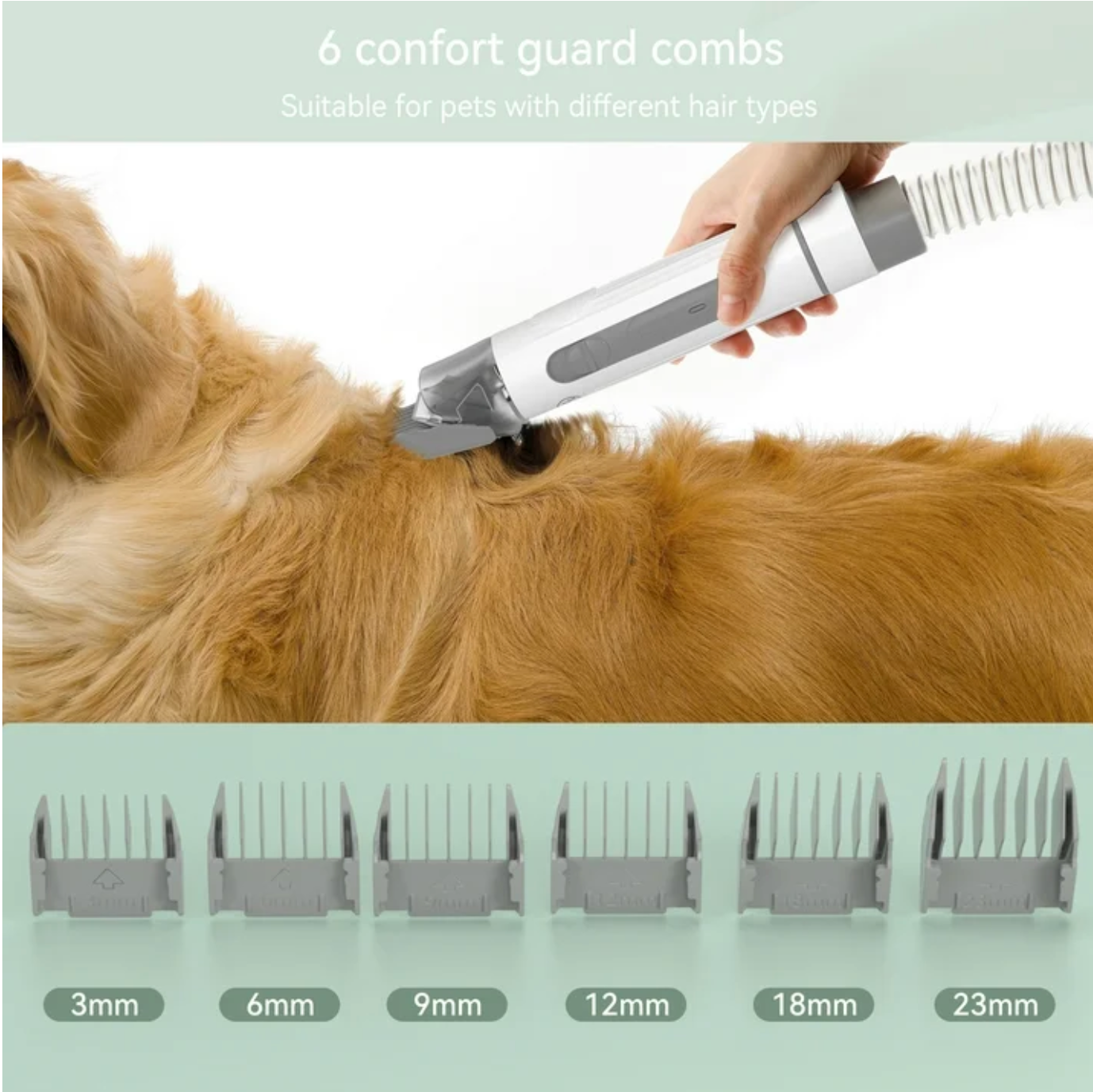 Ashford Pet Multifunctional Hair Grooming & Vacuum Cleaner for Dogs